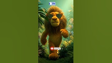 “🌳😂 Hilarious Jungle Adventure | Monkey vs Lion |  Funny Cartoon for Kids " #cartoon #ai #kids