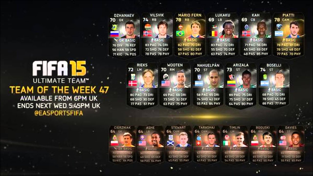 Fifa 15 TOTW 47 ft. Mario Fernandes, Piatti...