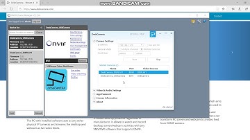 How to change DeskCamera Bandwidth using Onvif Device Manager