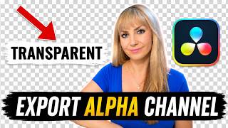 How To Export An Alpha Channel In Davinci Resolve 21