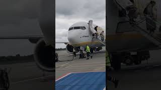 Driving By Buzz 737 In An Airport Bus In Poznan Airport
