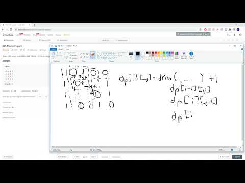 LeetCode 221:  Maximal Square