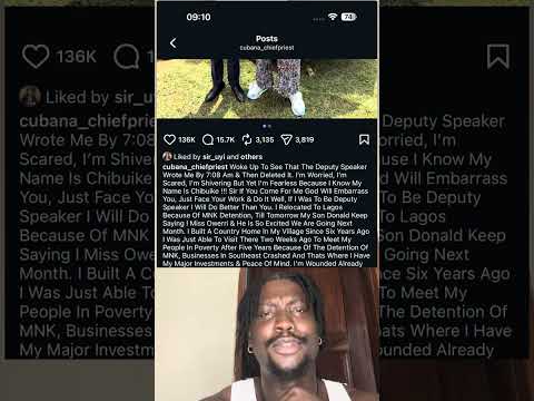 Cubana chief priest YOU HAVE TO THE END OF FEBRUARY TO CLEAR YOUR NAME?this is sh@mefol bro 