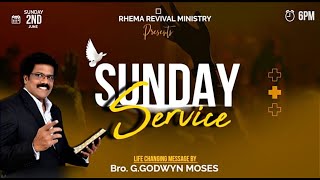 LIVE :: SUNDAY EVENING SERVICE | 02- 06- 2024 | BRO. GODWYN MOSES