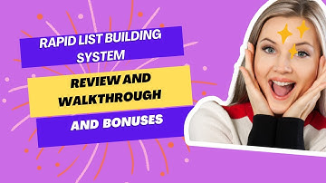 Rapid List Building System Review and Walkthrough and Bonuses