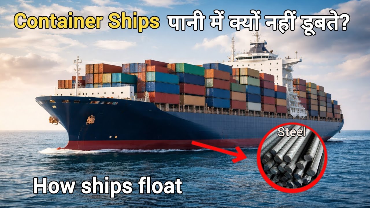 इतने भारी Container Ships डूबते क्यों नहीं हैं? |Massive Container ...