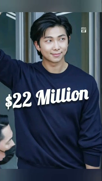 RM and his Net Worth#bts #army #rm #kimnamjoon #rmedits #networth #moonchild #views #shorts #youtube