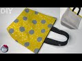 変わった作り方のトートバッグ［縫い代が4枚重ならない縫い方］