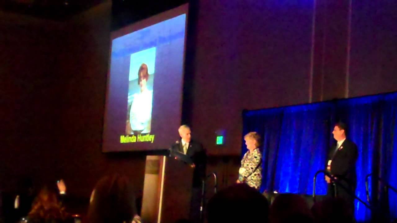 Melinda Huntley wins the Paul Sherlock Award