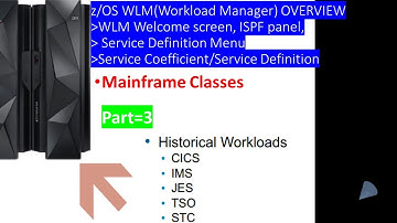 z/OS WLM (Workload manager) Overview | WLM Panel |WLM Service Class Period Guideline | Part-3