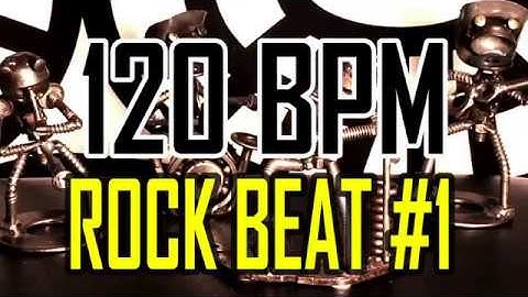 120 BPM - Rock Beat #1 - 4/4 Drum Beat - Drum Track