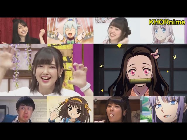 ANIME vs VOICE ACTORS | Best Iconic Moments class=