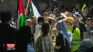 Protests over war in Gaza continue on college campuses across US