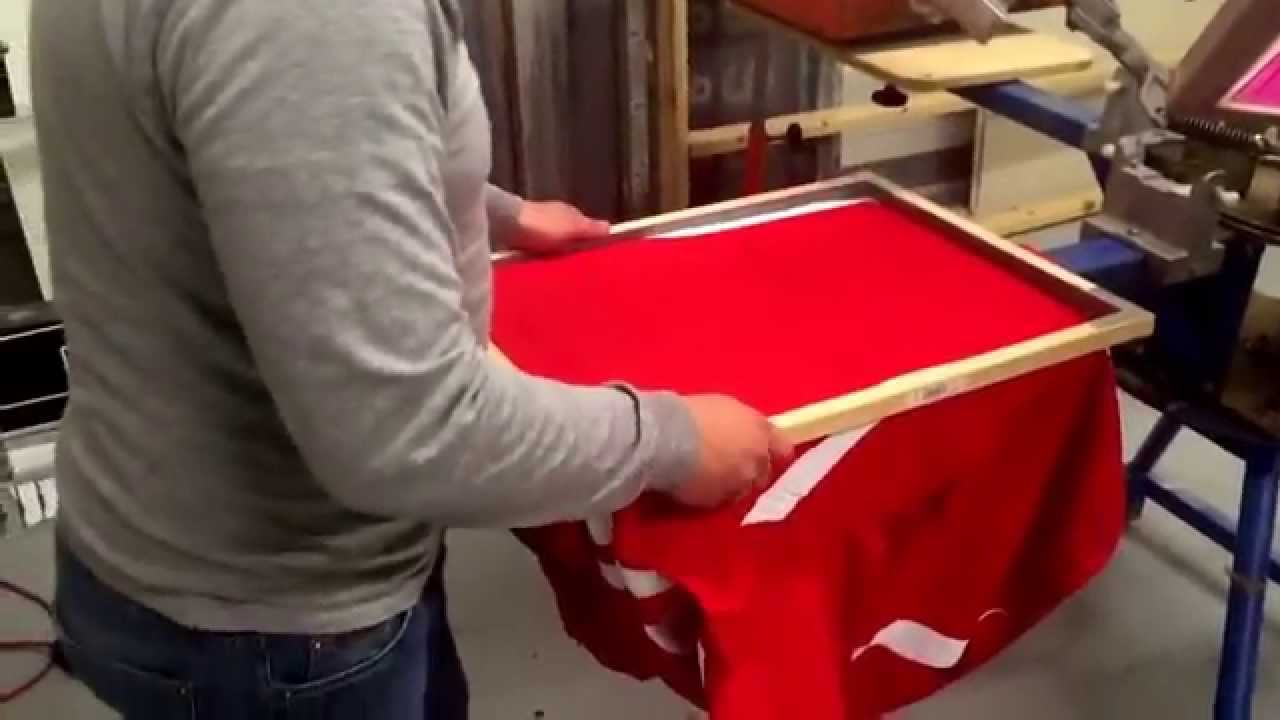 How to screen print on jackets -TRUE COLORS