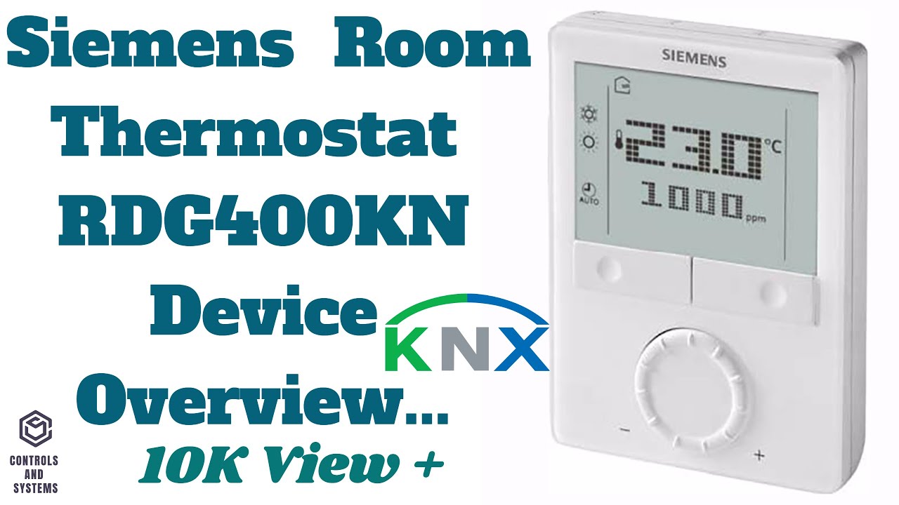 Thermostat Rdg400kn Operating Instructions Siemens Youtube