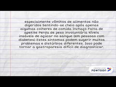 Vídeo: Gastroparesia: Causas, Sintomas E Diagnóstico