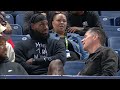 LeBron James & Rob Pelinka watch Bronny at the NBA Draft Combine | NBA on ESPN