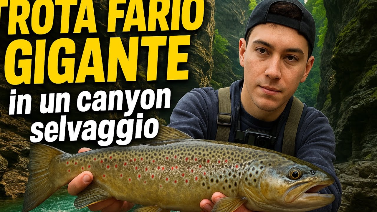 TROTA FARIO GIGANTE in un canyon selvaggio