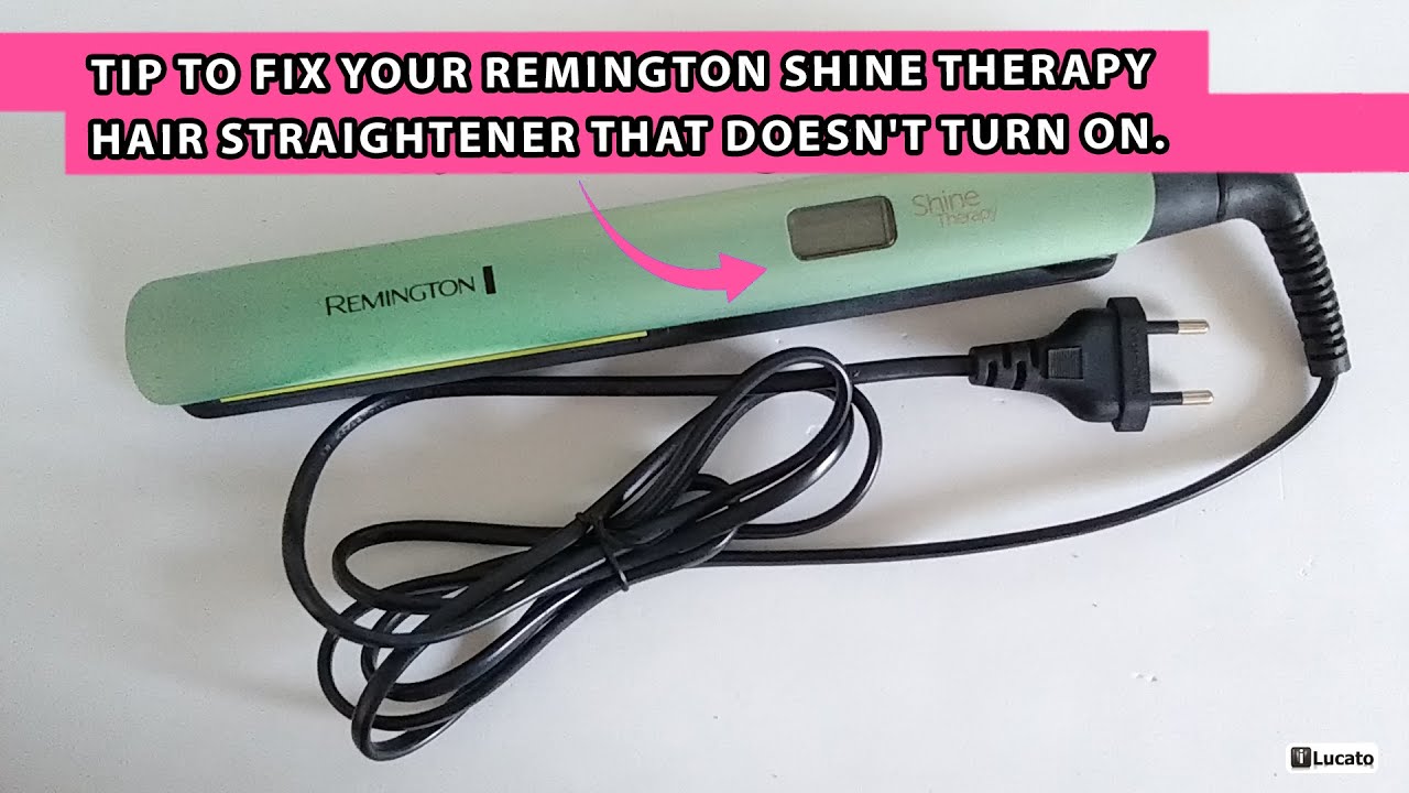 Tip to fix your Remington Shine Therapy Hair Straightener that doesn't turn on. Two