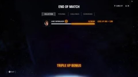 Luke Skywalker MAX level (1000) gameplay - Star Wars Battlefront II