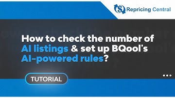 Checking your AI Listings and Setting up AI Rule for Amazon Repricing