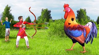 आदिम चिकन शिकार Primitive Chicken Hunting Comedy Video हिंदी कहानियां Hindi Kahaniya Comedy Video