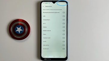 Hide status bar icons on Realme 5i Android 10