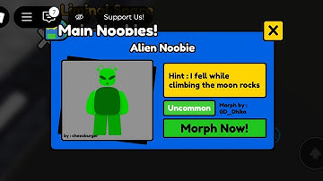 How To Get Alien Noobie | Find The Noobies Morphs Roblox