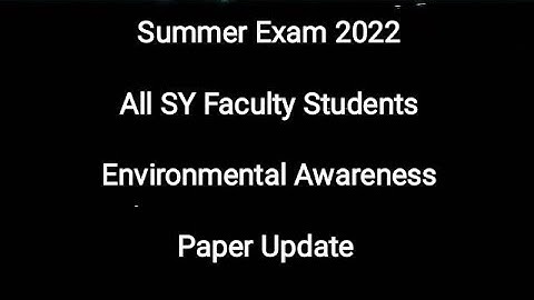Environmental Awareness - पेपर कधी होणार? Finally Notification Published