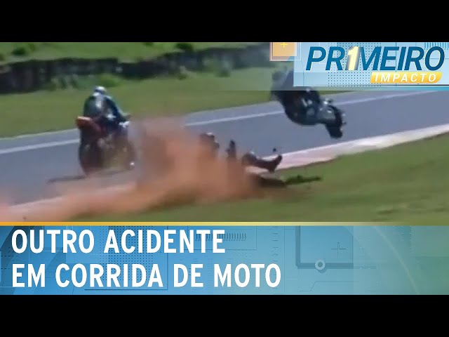 Corrida de motos no Paraná termina em grave acidente com dois