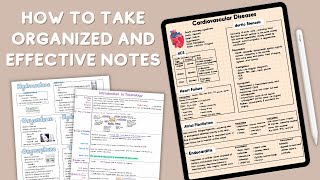 How to Take Organized and Effective Notes + Study Tips | Studymas 2020