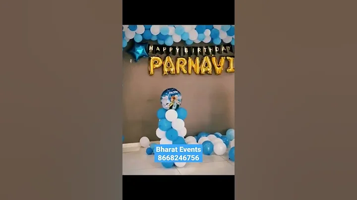 Frozen Theme Balloons Decoration #frozentheme #bharatevents #balloons #pune #birthday