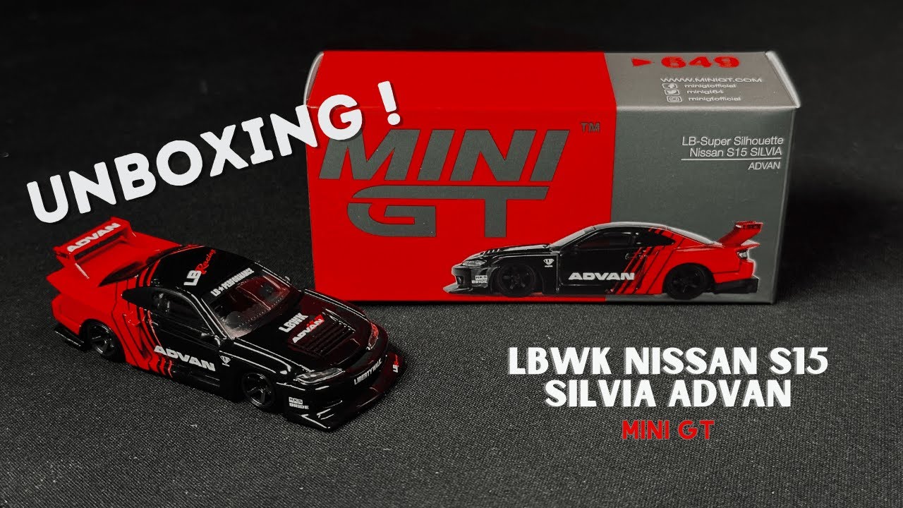UNBOXING MINI GT | LBWK NISSAN S15 SILVIA ADVAN | 1/64 SCALE - YouTube