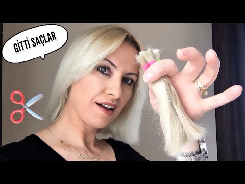 Evde Küt Saç Kesimi | Kolay Saç Kesme Düz | Emine Deligöz