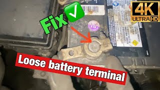 How to fix a loose battery terminal (the best easiest way) Battery terminal shims.
