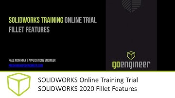 SOLIDWORKS Online Training Proefversie - SOLIDWORKS 2020 Fillet-functies