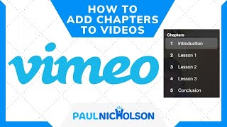 How To Add Chapters To Vimeo Videos