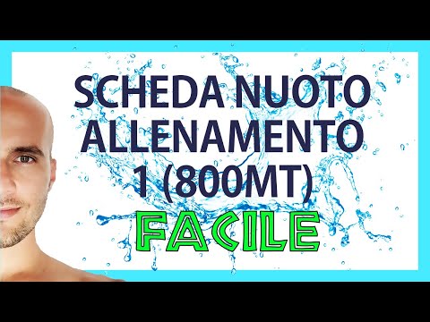 Programma Nuoto 🏊  - 1° Scheda tabella allenamento🍏 LIVELLO FACILE [GIANNI BARBERINO]