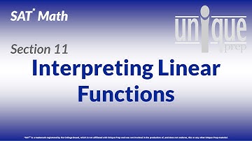 SAT Math 11: Interpreting Linear Functions