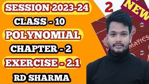 RD Sharma Class-10 || Ex-2.1 ,Q1 to Q6 || Polynomials || New Edition || CBSE || VISHESH STUDY