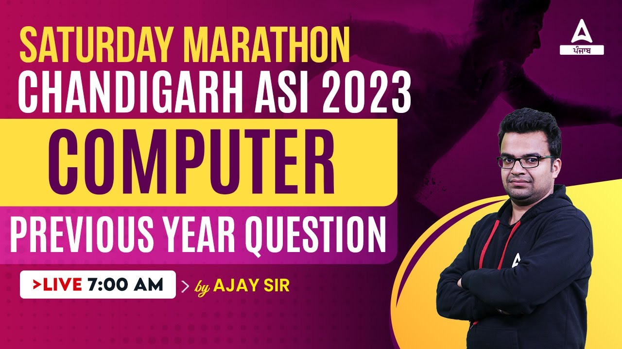 Chandigarh ASI Preparation | Computer Previous Year Questions By Ajay ...
