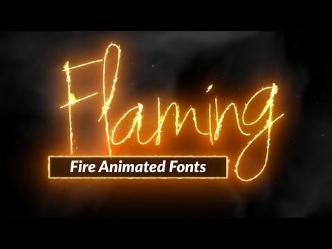 Fire Text Effect - After Effects Template