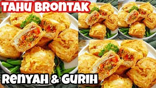 Tahu Brontak Renyah, Crispy, Gurih, tidak berminyak dan tidak lembek ( Resep Pedagang ) Wajib Coba..