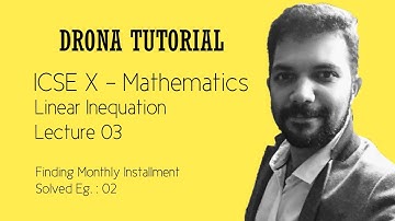 ICSE Class 10 | Banking - Lecture 3 | SOLVED EXAMPLE 2 : FINDING MONTHLY INSTALMENTS