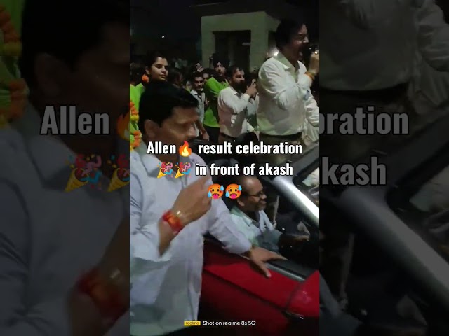 Allen🔥 result celebration 🎉🎉 in front of akash institute😡😡 and PW vidhyapeeth😡😡 #allen #pw #akash class=