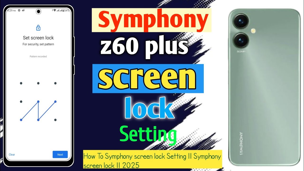 How To symphony z60 plus lock change setting 😱 ||2025