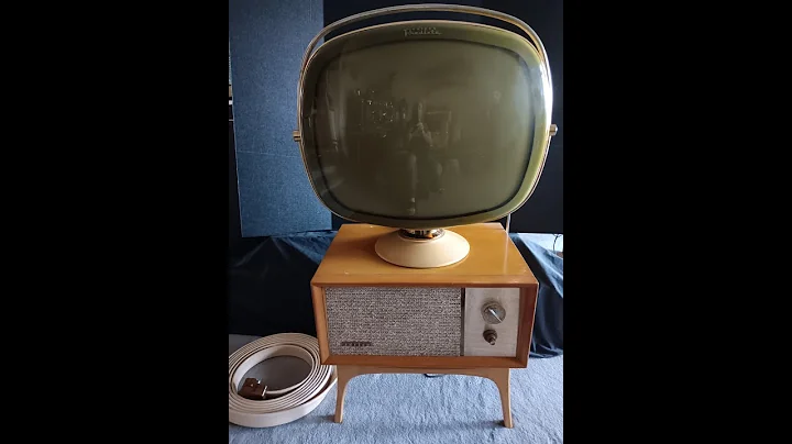 1950's Philco Predicta Tandem TV--Playing The Day the Earth Stood Still