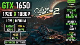 GTX 1650 vs The Outer Worlds 2 – Can FSR Make It Playable in 2025 😱