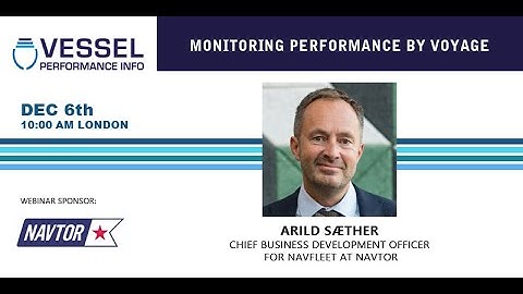 Navtor - Monitoring performance by voyage
