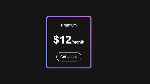 Card Gradient Border Animation HTML CSS